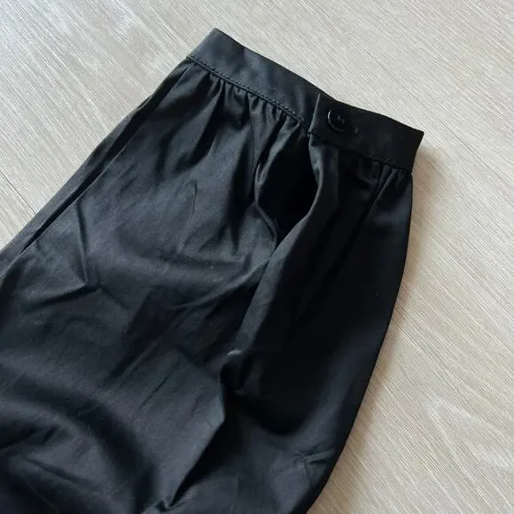 Tuckernuck Ruffle Neck Bouvier Blouse Large Black Preppy - Picture 9 of 12